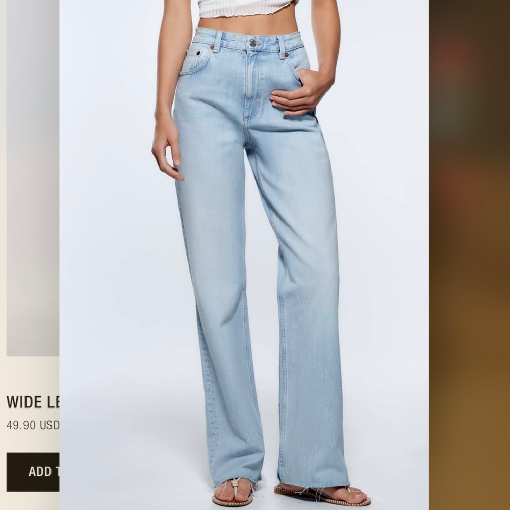 ZARA Wide Leg Jeans